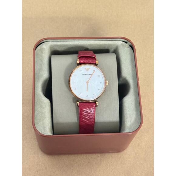 Emporio Armani AR11388 Gianni T-Bar Ladies Watch - Picture 1 of 5